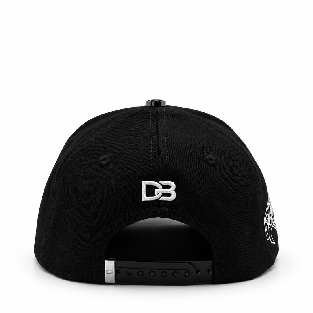 DB Hats Los Angeles Dodgers Black Monogram Suede Snapback Hat