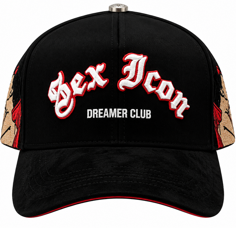 Dreamer Club Sex Icon Black Devil & Angel Snapback Hat