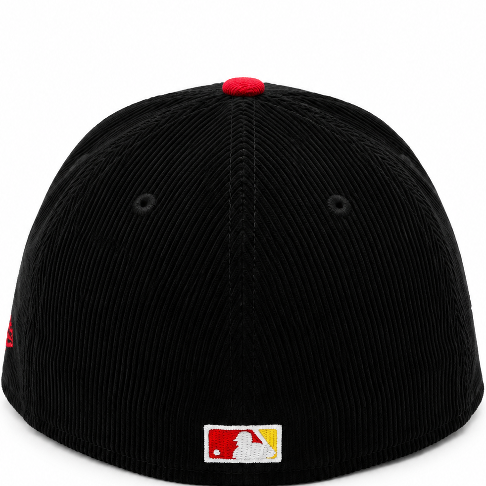 New Era Los Angeles Dodgers Black & Red 59FIFTY Fitted Hat – Yellow Undervisor