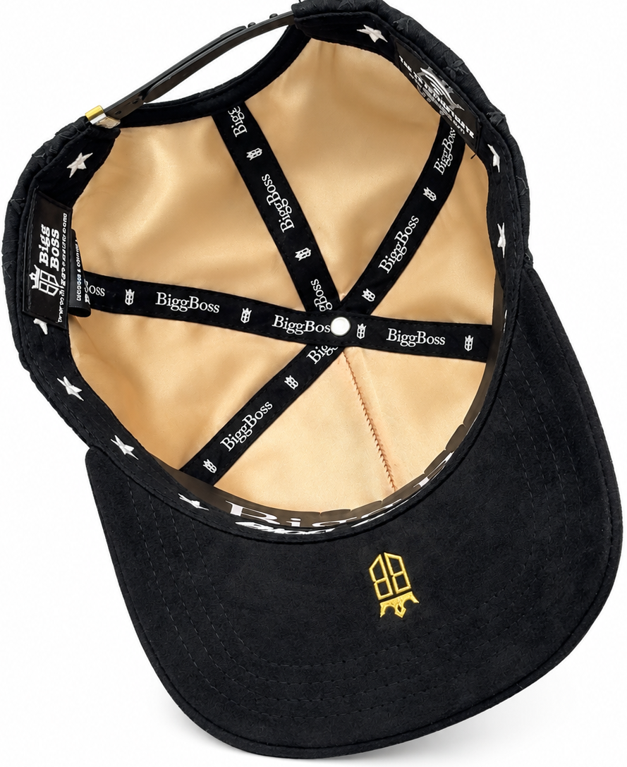 Black & Gold “Nothing Is Easy in Life” Stars & Crosses Snapback Hat