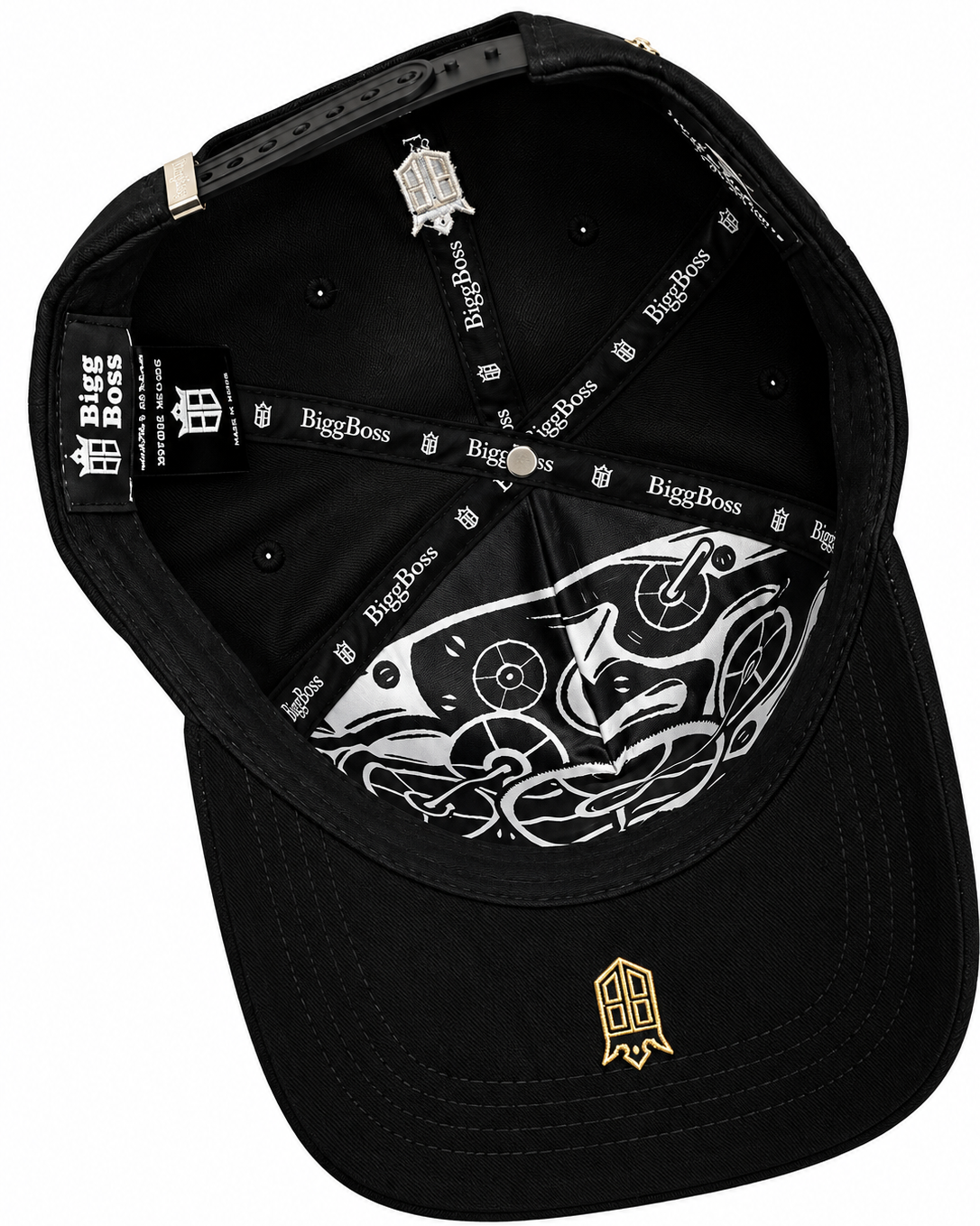 Bigg Boss Black & Green Luxury Watch Snapback Hat