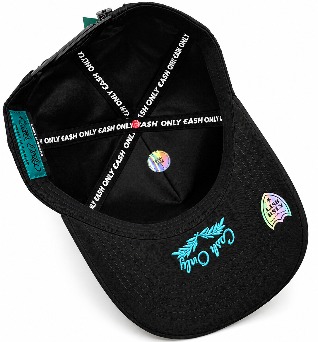 Cash Only Black Money Man Diamond & Sports Car Adjustable Hat