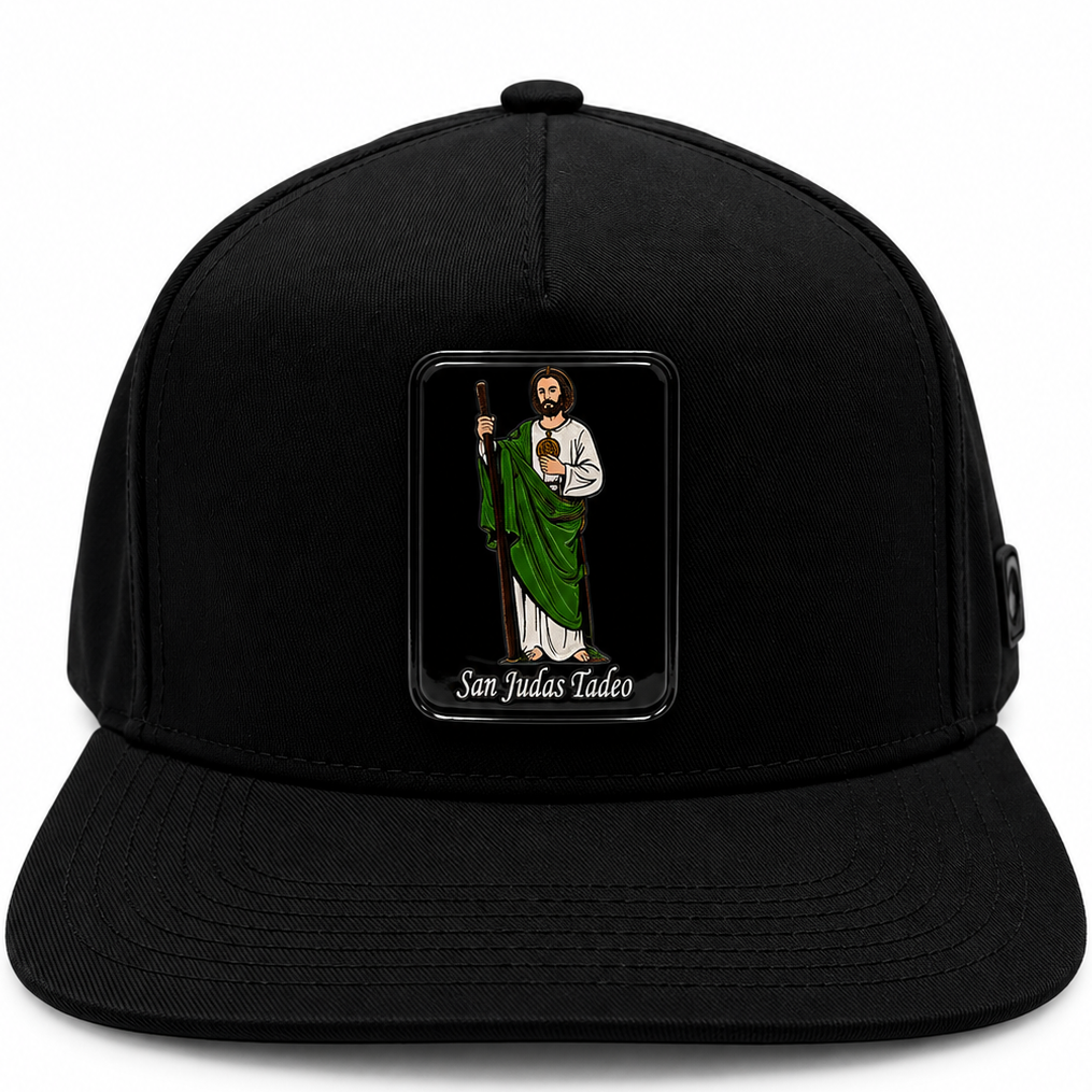 San Judas Tadeo Black Snapback Hat
