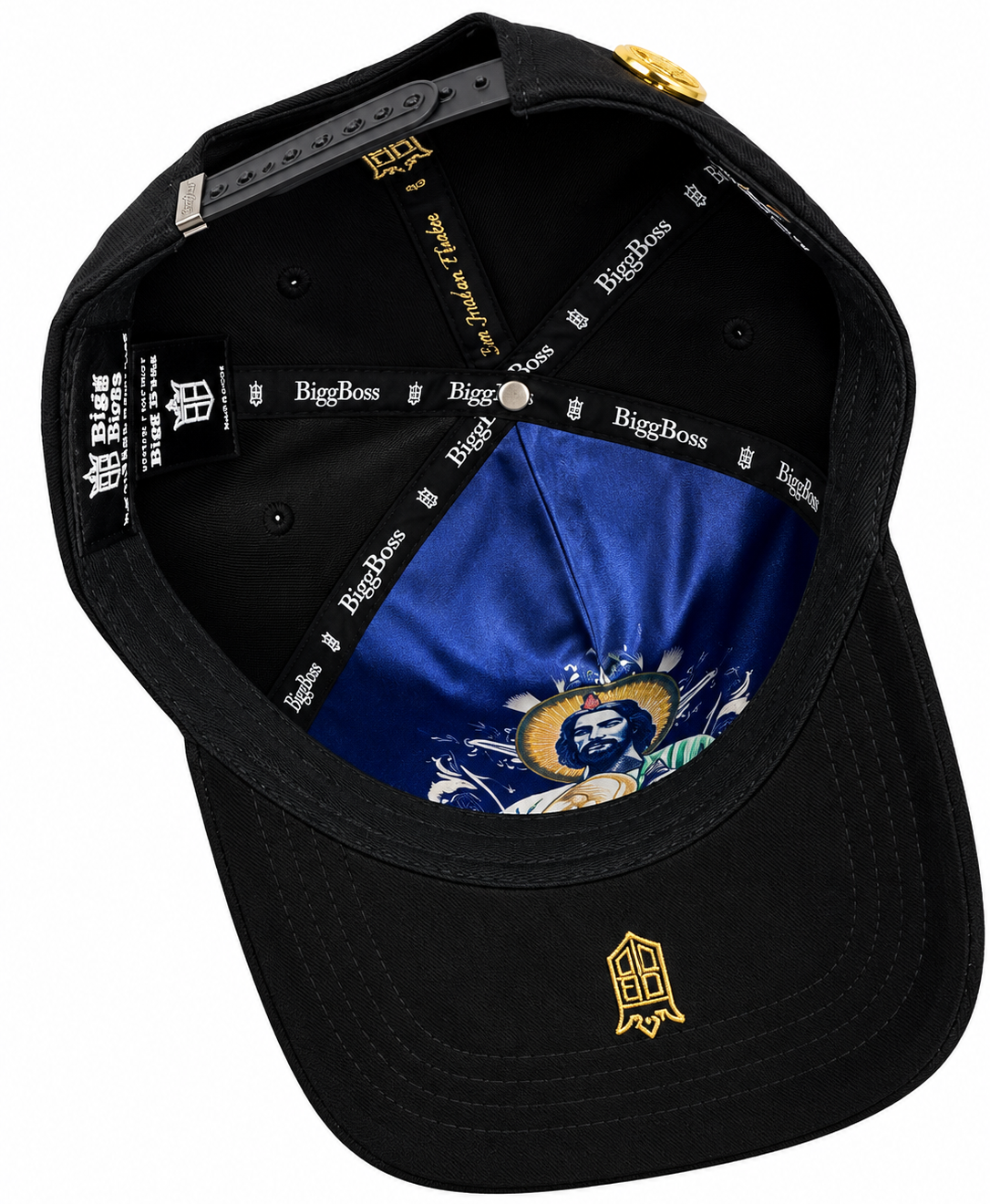 Bigg Boss San Juditas Black & Gold Snapback Hat