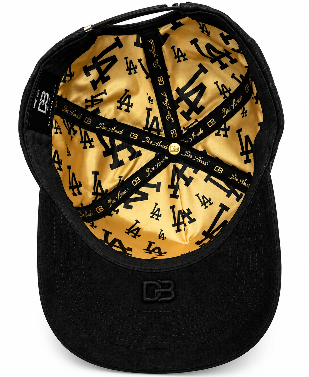 DB Hats Los Angeles Dodgers Golden Series Black & Gold Snapback Hat