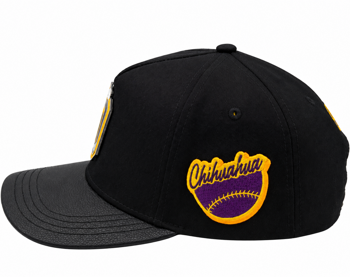 Dorados de Chihuahua Black Blue & Gold Snapback Hat