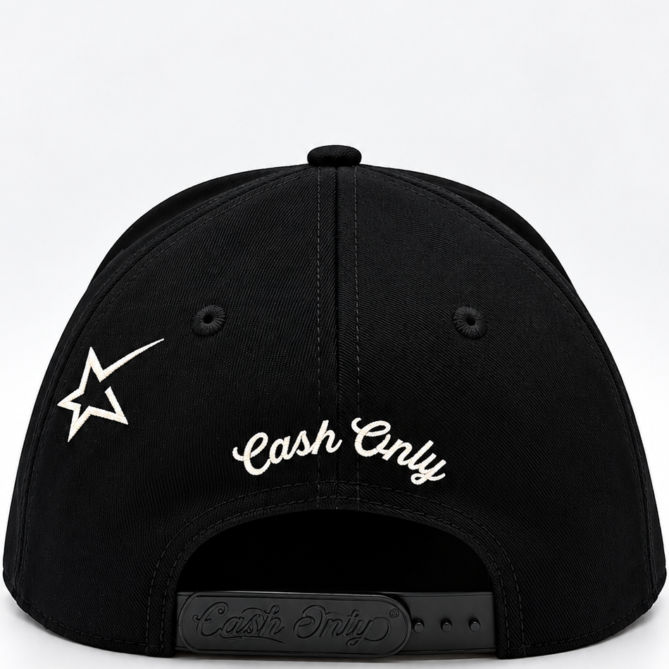 Cash Only Black Diamond Money Man Embroidered Adjustable Hat