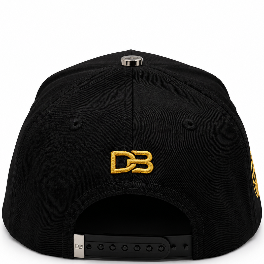 DB Hats Los Angeles Dodgers Golden Series Black & Gold Snapback Hat