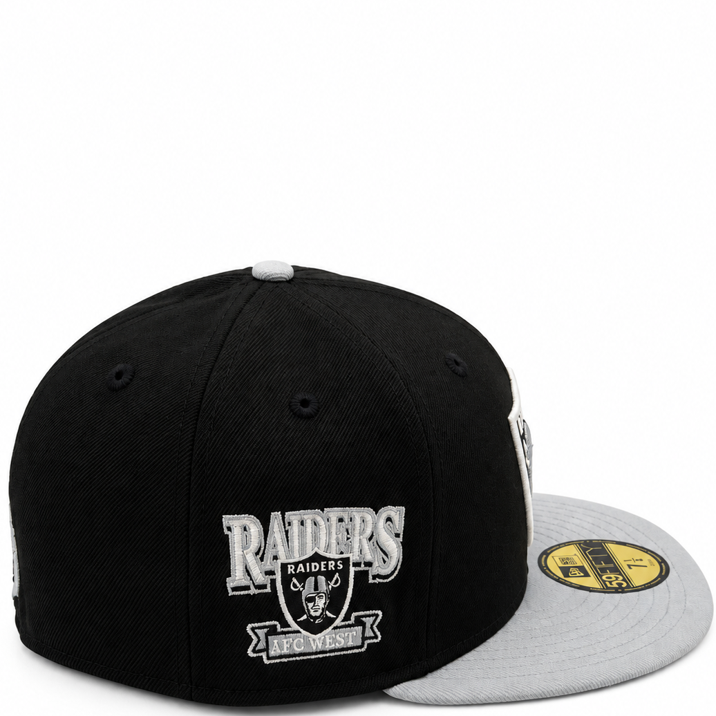 New Era Las Vegas Raiders 2020 Inaugural Season Black & Gray 59FIFTY Fitted Hat