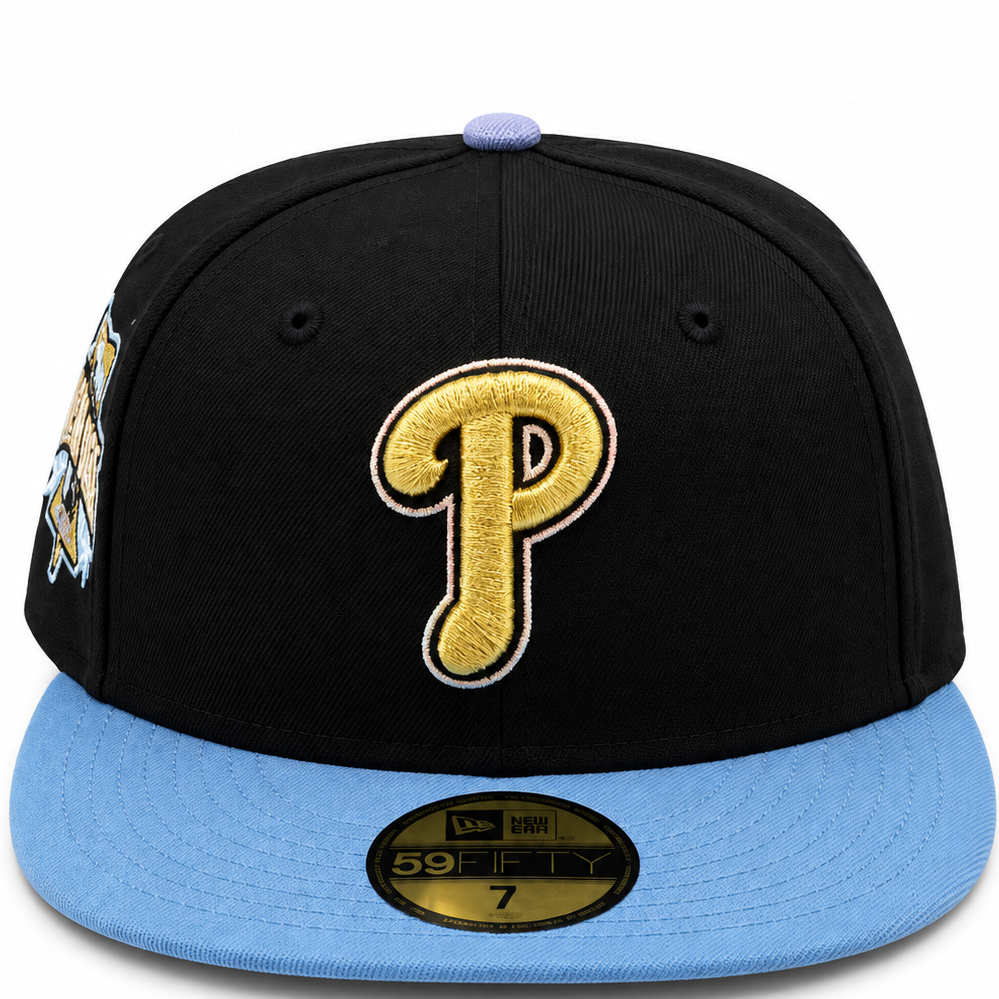 New Era Philadelphia Phillies Black & Light Blue 59FIFTY All-Star Game Fitted Hat