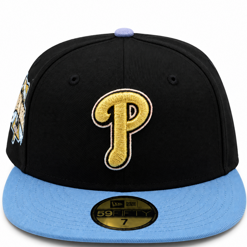 New Era Philadelphia Phillies Black & Light Blue 59FIFTY All-Star Game Fitted Hat