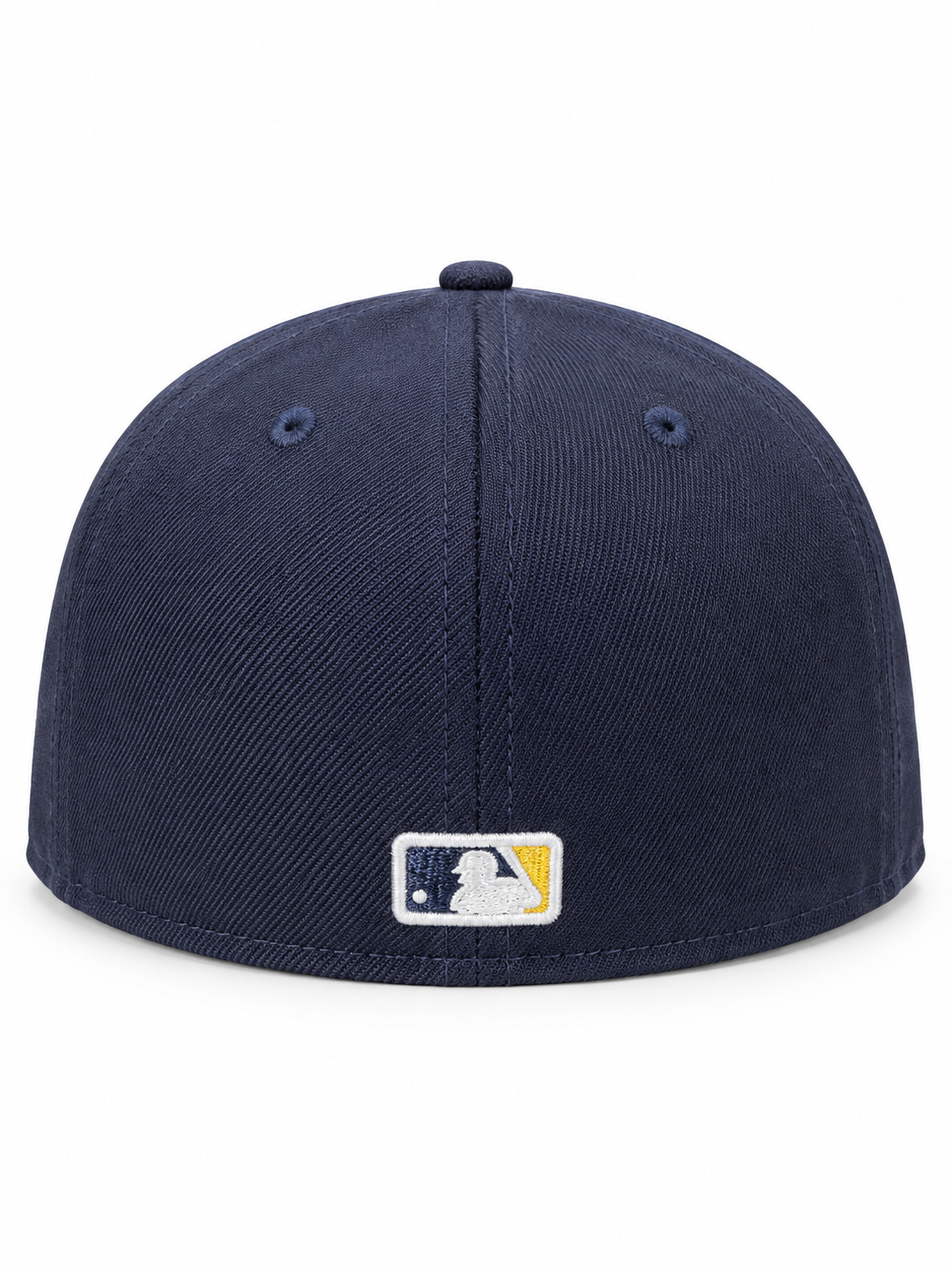 New Era New York Yankees World Series navy and yellow 59FIFTY fitted hat – back view with MLB batterman logo