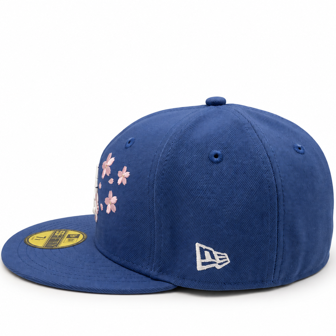 New Era Los Angeles Dodgers Cherry Blossom Blue 59FIFTY Fitted Hat
