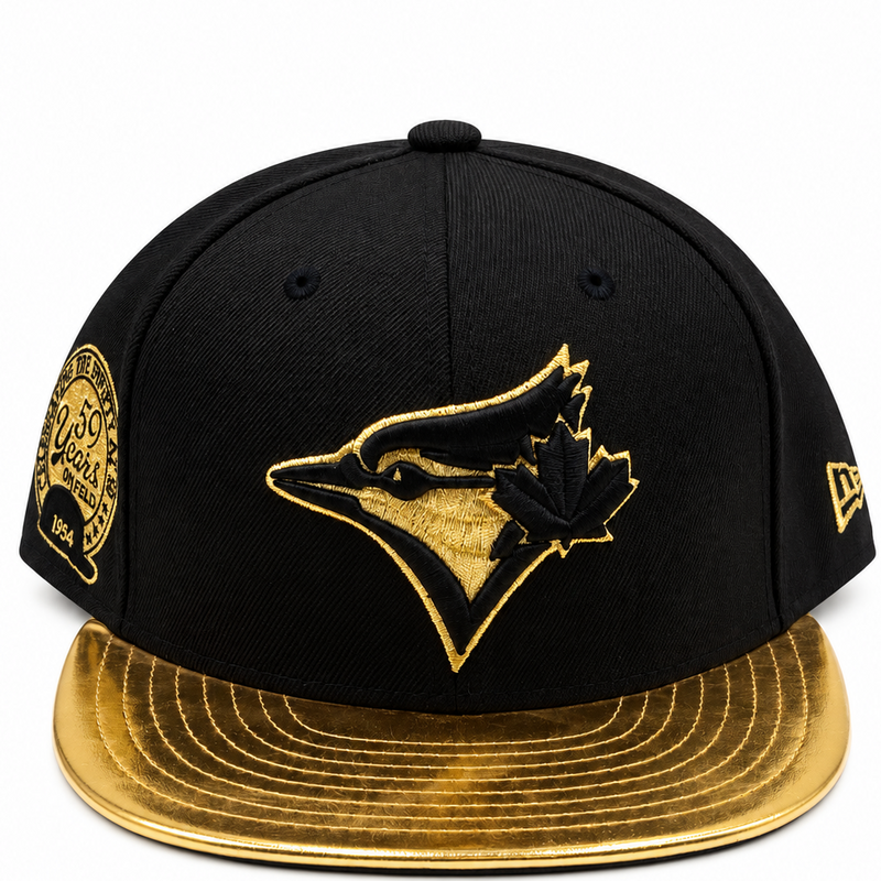 New Era Toronto Blue Jays 50th Anniversary Black & Gold 59FIFTY Fitted Hat