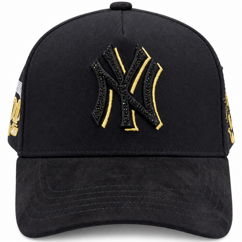 Black & Gold New York Yankees Statue of Liberty Snapback Hat