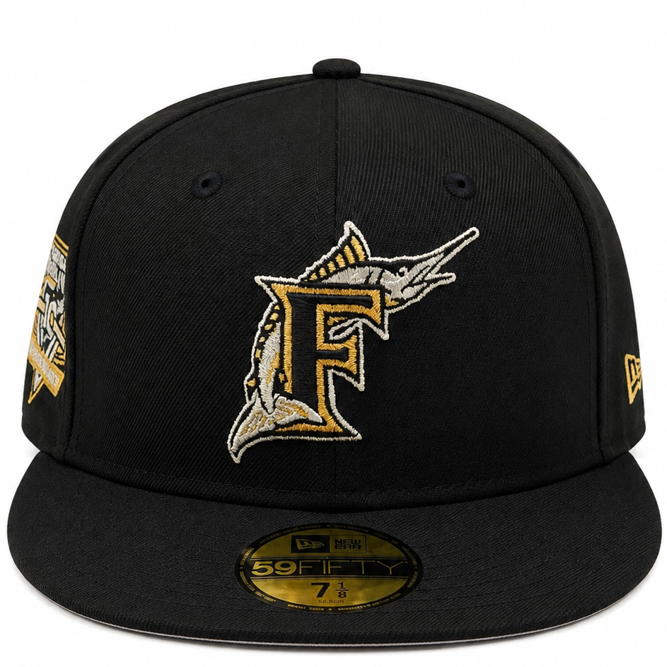 New Era Florida Marlins Black & Gold 1997 World Series 59FIFTY Fitted Hat