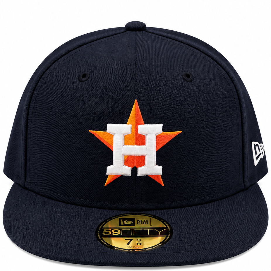 New Era Houston Astros Navy & Black 59FIFTY Fitted Hat