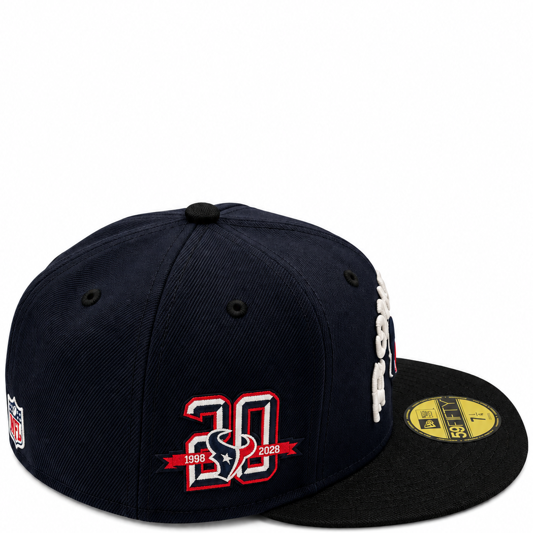 New Era Houston Texans 20th Anniversary Navy & Black 59FIFTY Fitted Hat