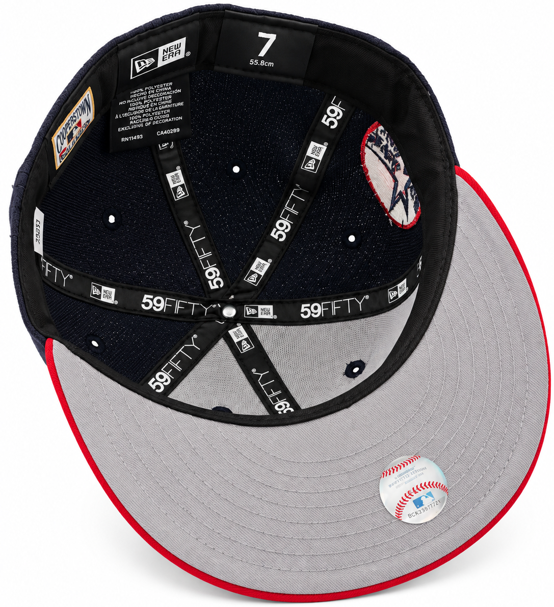 New Era Houston Astros Navy & Red 59FIFTY Fitted Hat