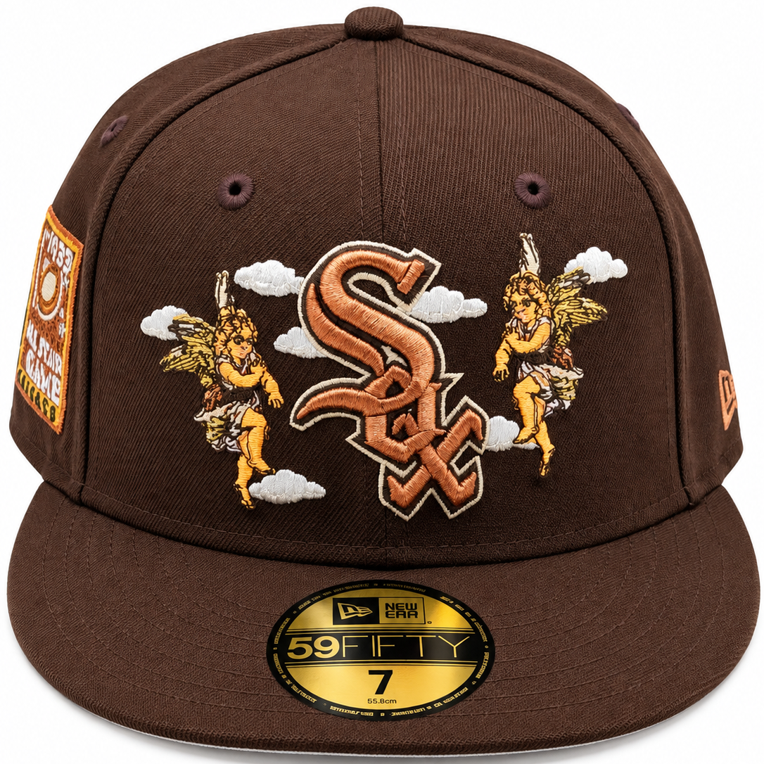 New Era Chicago White Sox 59FIFTY Brown Angel Embroidered Fitted Hat