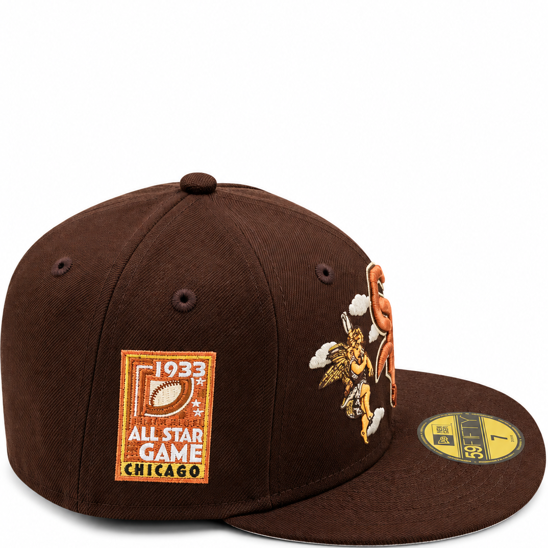 New Era Chicago White Sox 59FIFTY Brown Angel Embroidered Fitted Hat