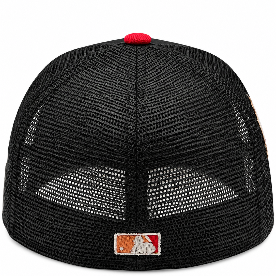 New Era Arizona Diamondbacks Black & Red 59FIFTY Fitted Trucker Hat