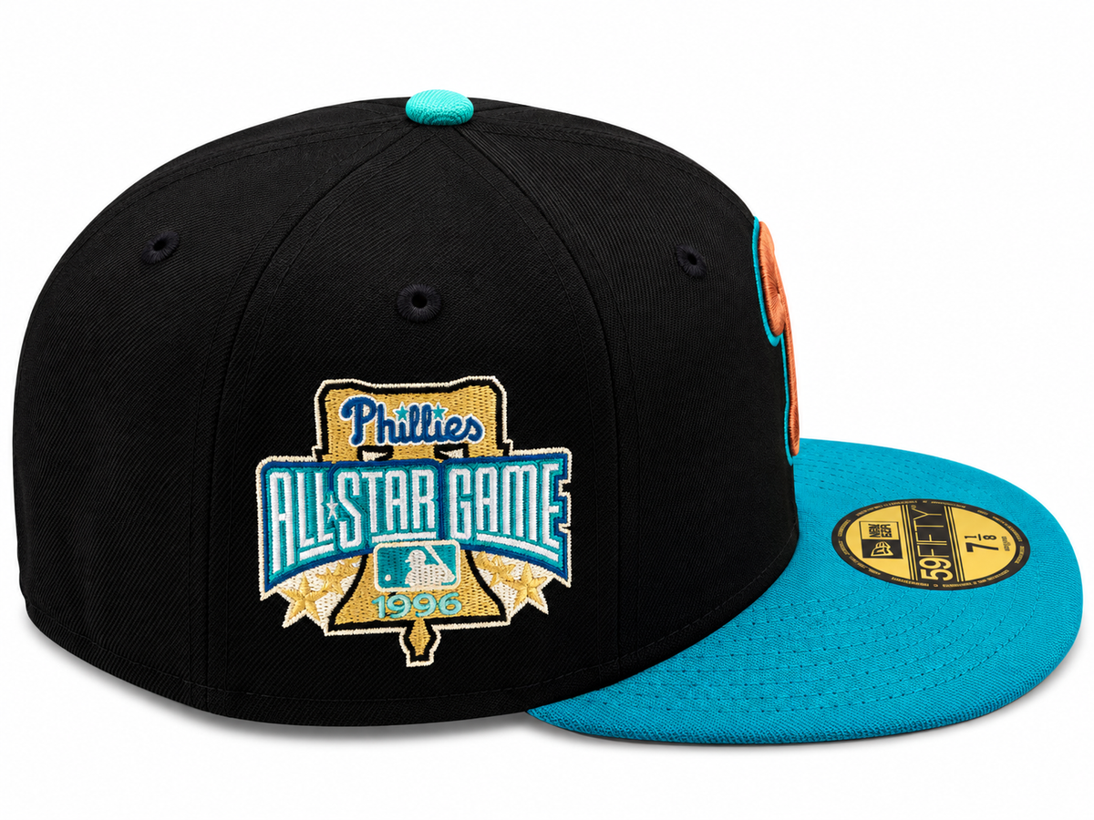 New Era Philadelphia Phillies All-Star Game Black & Teal 59FIFTY Fitted Hat