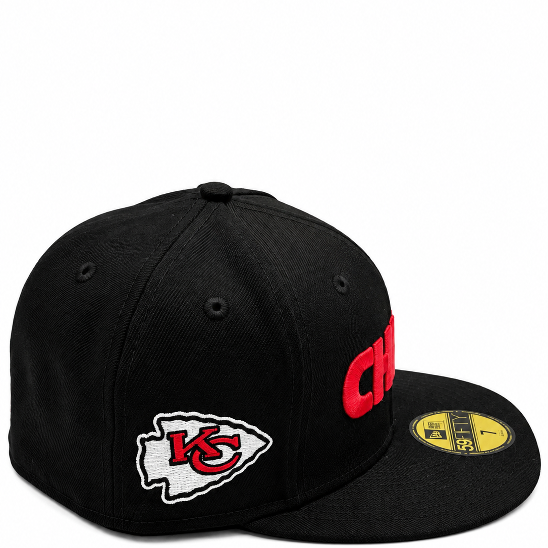 New Era Kansas City Chiefs Black & Red 59FIFTY Fitted Hat