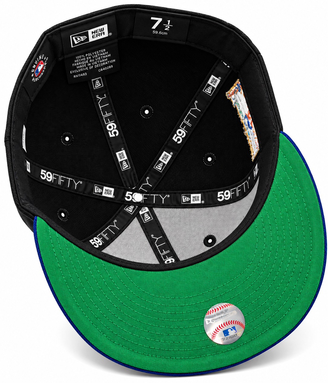 New Era Jackie Robinson 50th Anniversary Black & Royal Blue 59FIFTY Fitted Hat