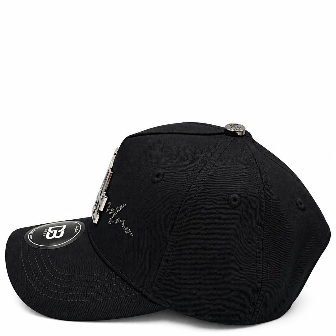 DB Hats Los Angeles LA Midnight Club Black Suede Snapback Hat