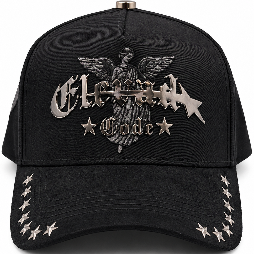 Elevado Black & Silver Star Snapback Hat