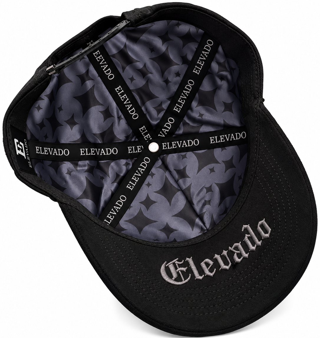 Elevado Black & Silver Star Snapback Hat