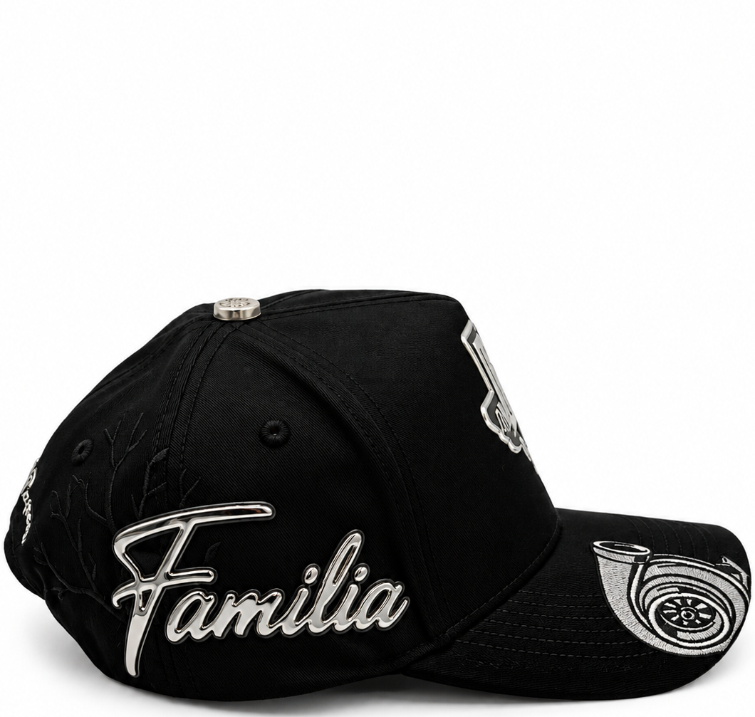 On Gas Black Turbo & Snake Snapback Hat