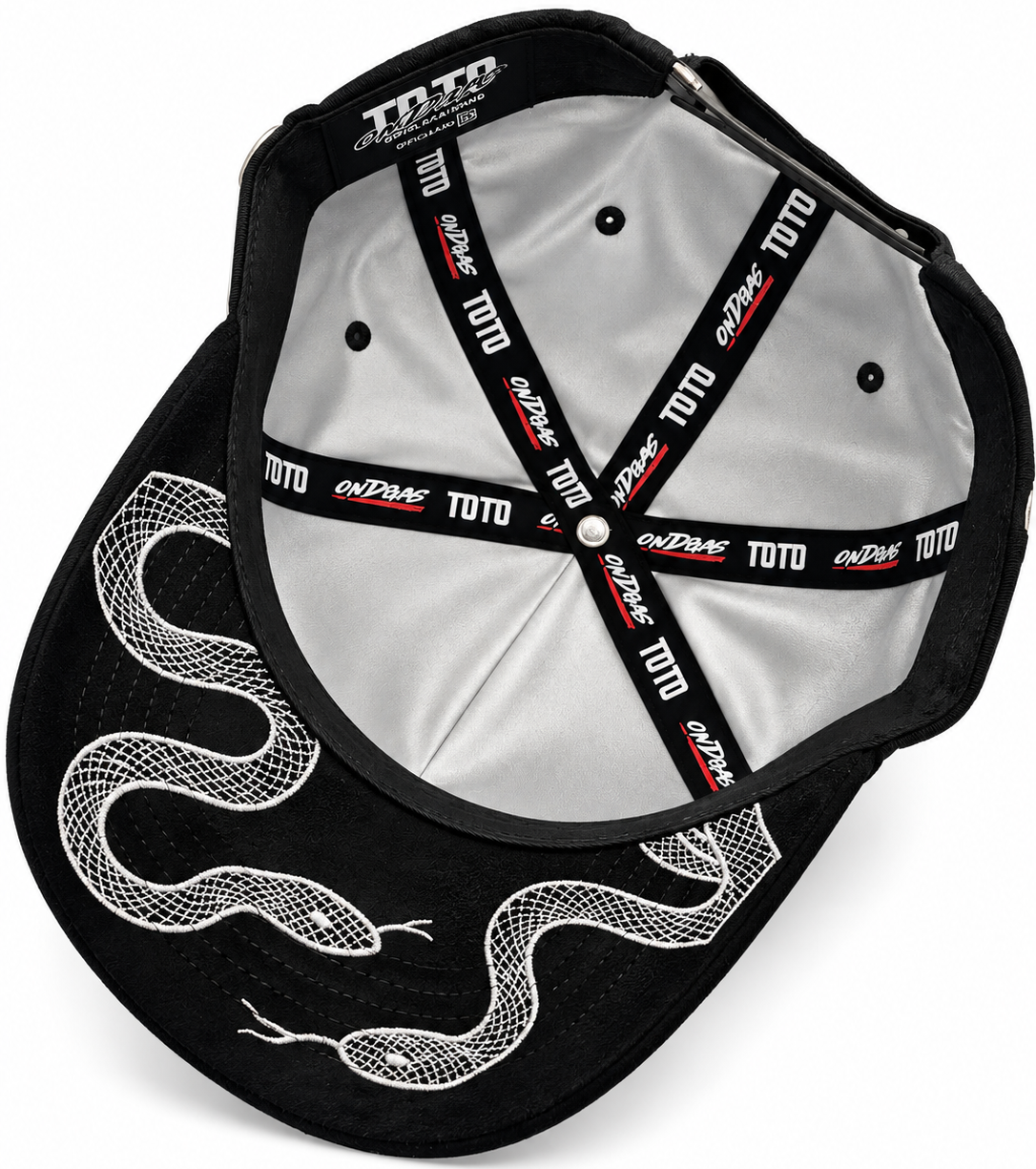 On Gas Black Turbo & Snake Snapback Hat