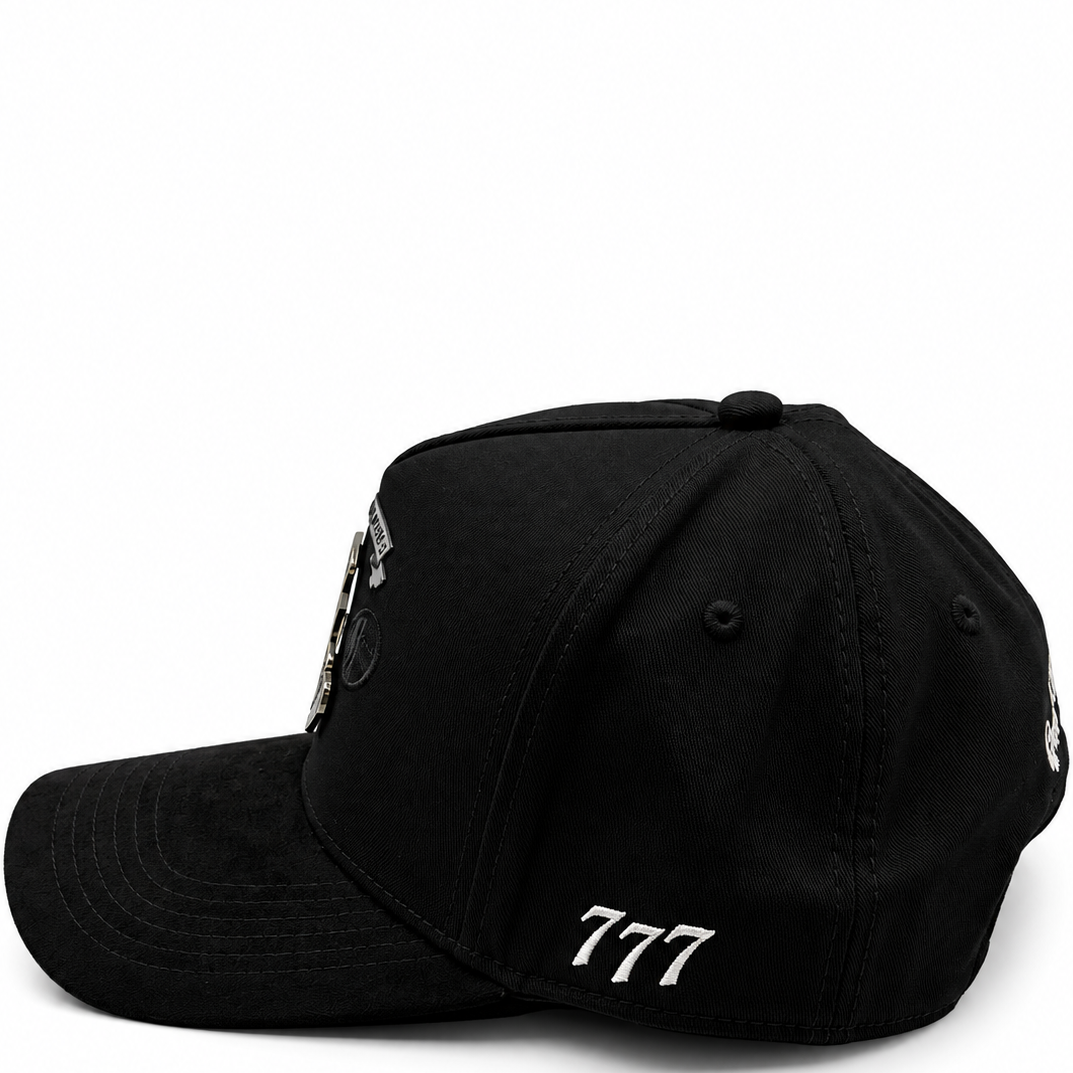 Cash Only Dangerous Cobra Black Suede Snapback Hat