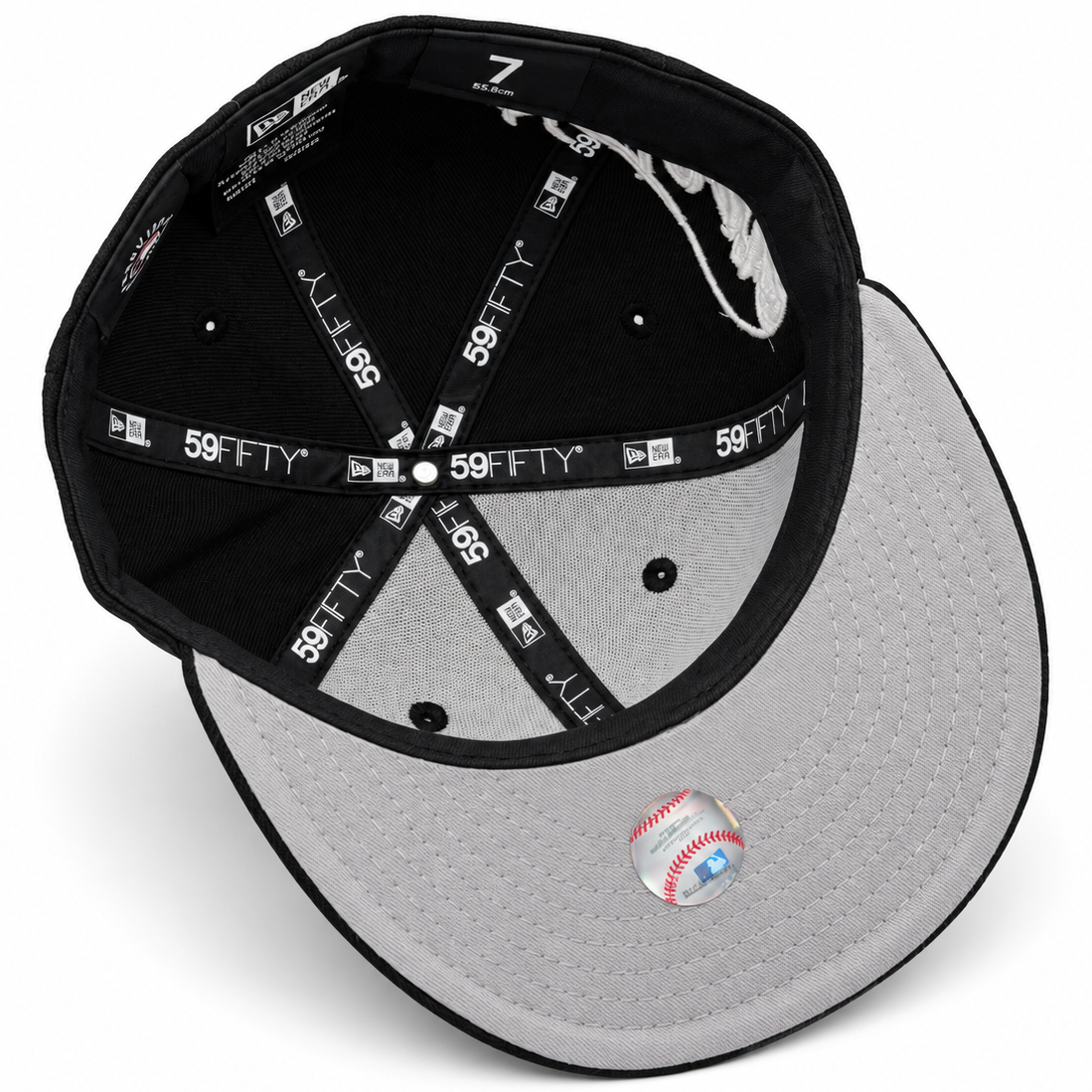 New Era Los Angeles Dodgers Ornate Script Black 59FIFTY Fitted Hat