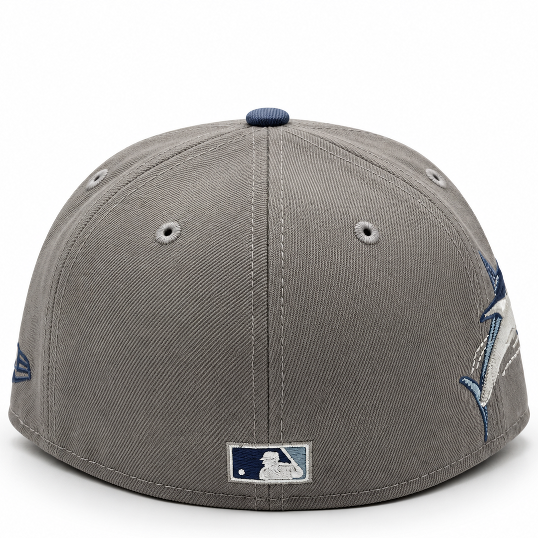 New Era Florida Marlins Gray & Blue 59FIFTY Fitted Hat