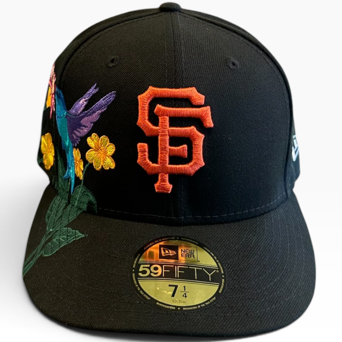 San Francisco Giants Black New Era 59FIFTY fitted hat - side view