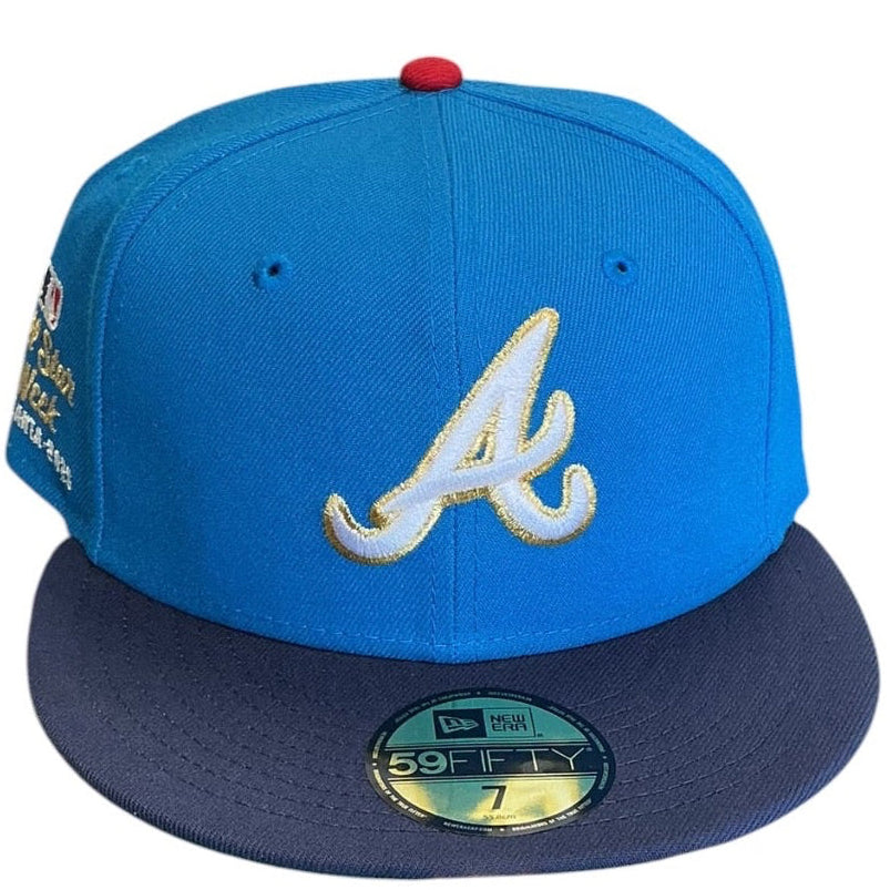 Atlanta Braves Blue & Navy All-Star Week 2000 New Era 59FIFTY fitted hat - side view