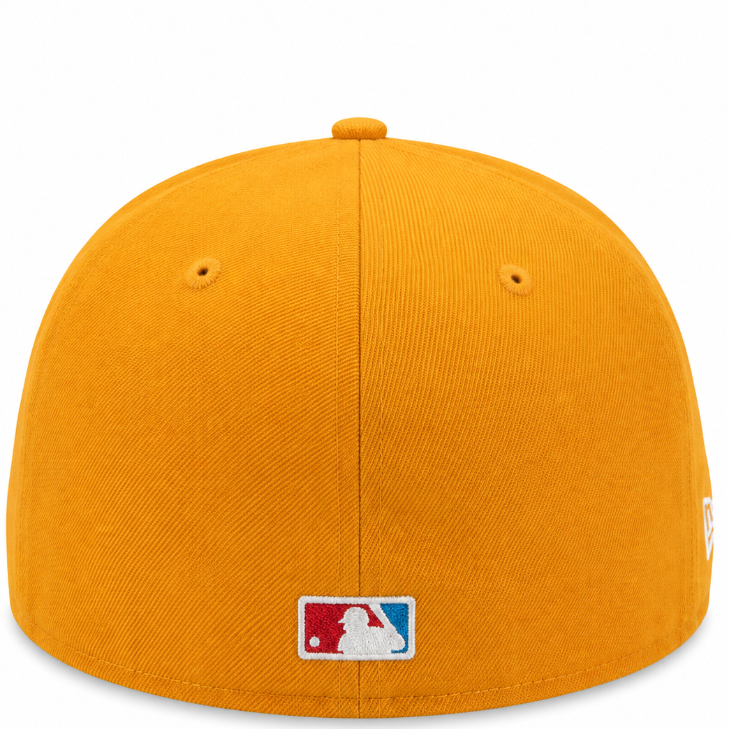 San Francisco Giants gold New Era 59FIFTY fitted hat - front view