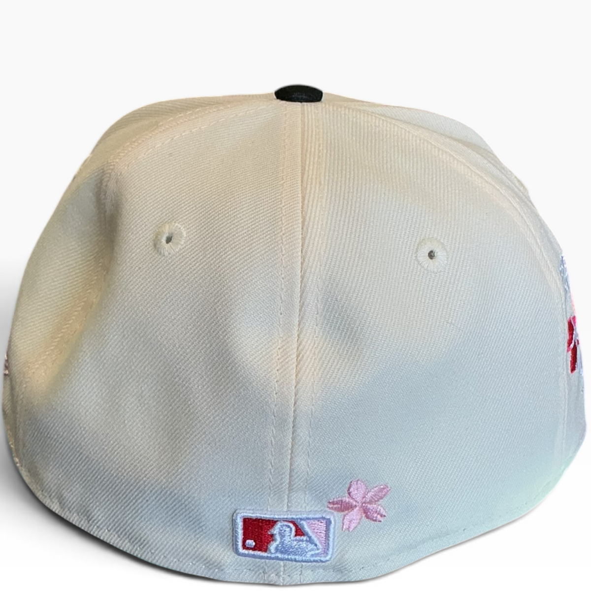 Los Angeles Dodgers White/Black Cherry Blossom New Era 59FIFTY fitted hat - side view
