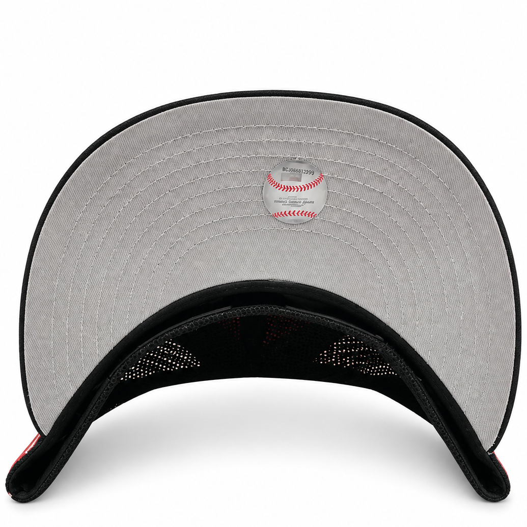 Houston Astros Orange/Black New Era 59FIFTY fitted hat - back view