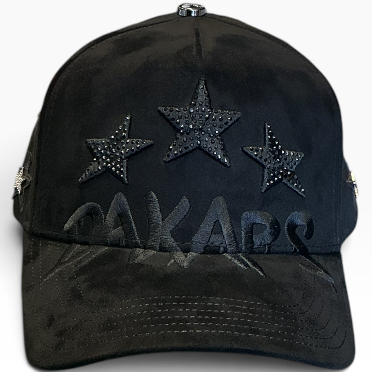 DK stars suede snapback - detail view