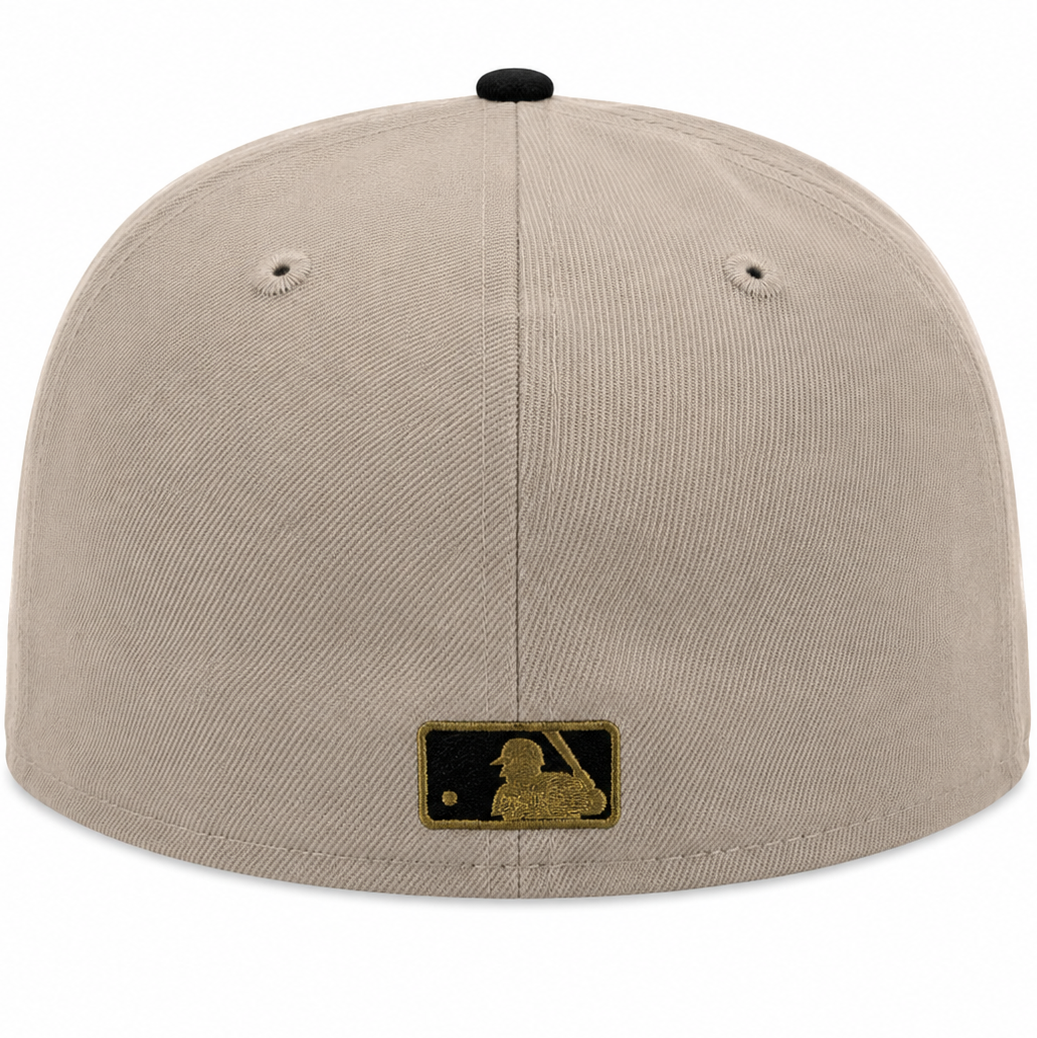 Chicago Script gray/black New Era 59FIFTY fitted hat - side view
