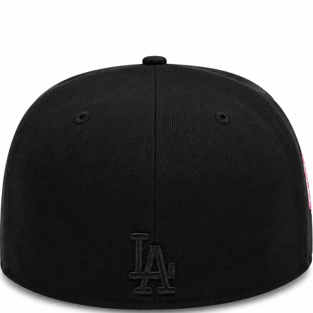 Los Angeles Dodgers black and pink 1981 World Series New Era 59FIFTY fitted hat - front view
