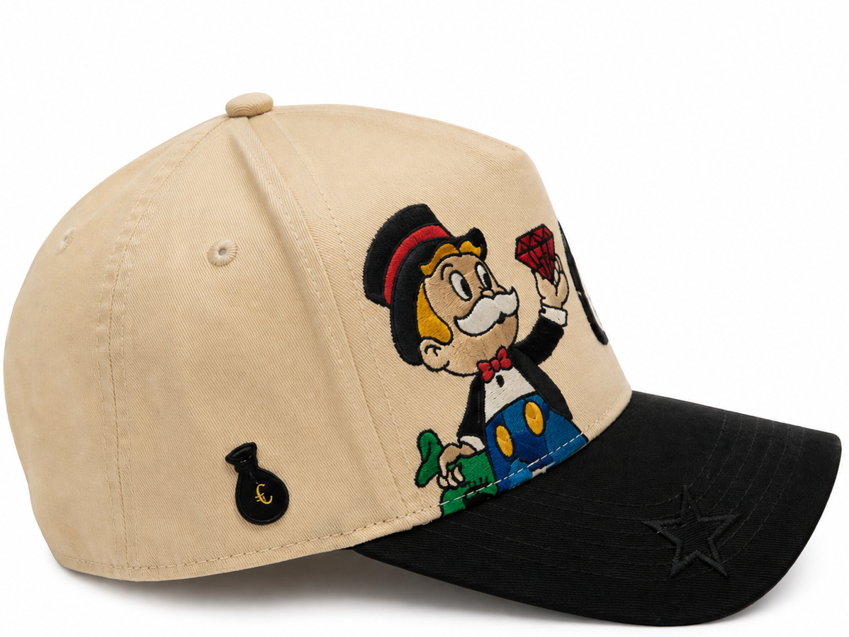 Cash Only Diamond Money Man snapback - back view with Cash Only branding