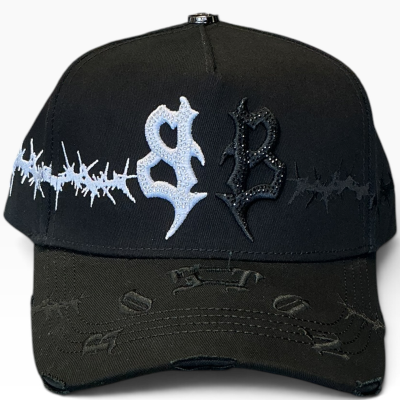 SB barbed wire snapback - detail view
