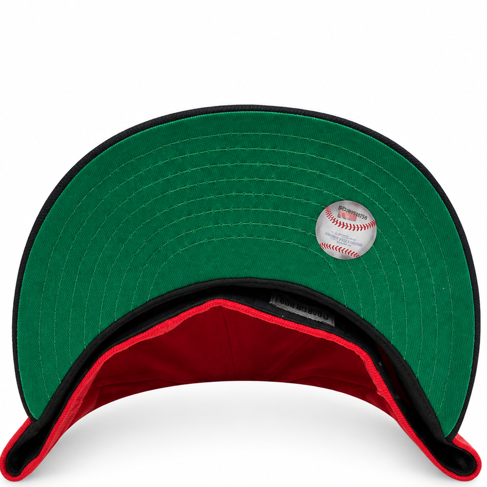 Los Angeles Dodgers Red/Navy New Era 59FIFTY fitted hat - back view