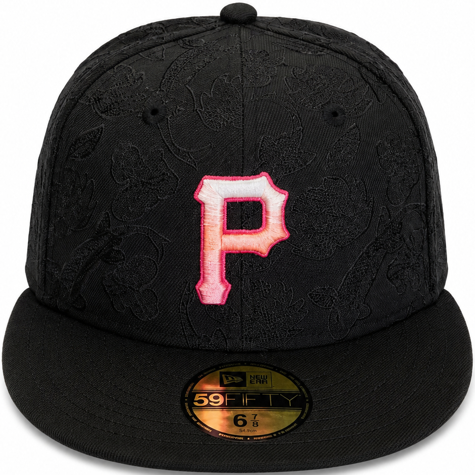 New Era Pittsburgh Pirates black floral fitted hat – view 2