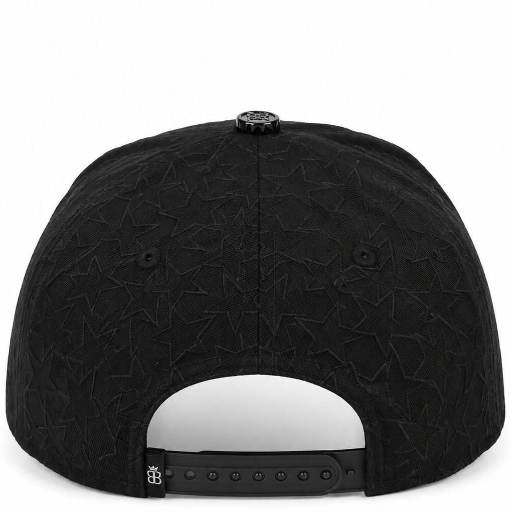 77 star rhinestone snapback - detail view